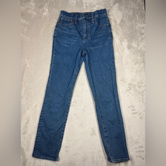 Madewell The Perfect Vintage Jean Cotton Blend Zipper Fly High Rise Denim 26 - Picture 1 of 16
